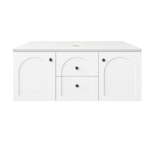Stevie 1200mm Wall Hung Single Vanity with Stone Countertop